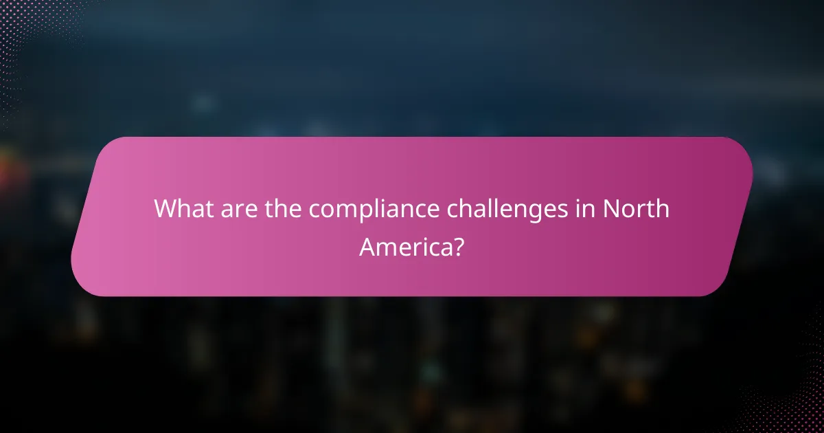 What are the compliance challenges in North America?